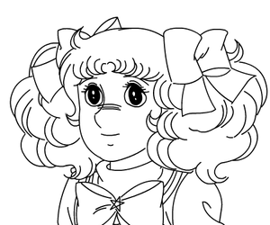 coloriage candy portrait